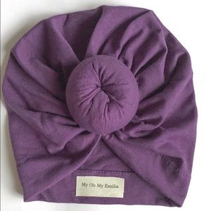 Modern Baby Turban (Purple)
